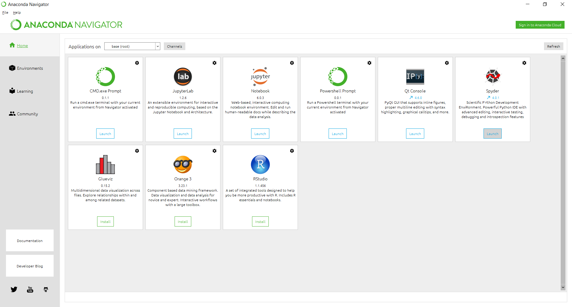 Anaconda navigator