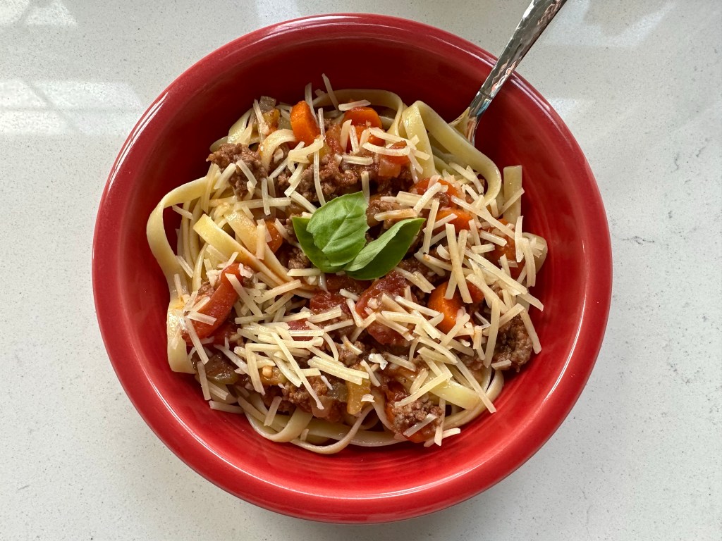 Stanley Tucci Inspired 20Minute Fettuccini Bolognese The Engineered Mama